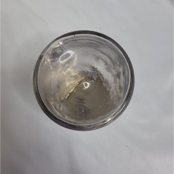 VINTAGE etched floral glass spring top syrup pitcher - Picture 5 of 11